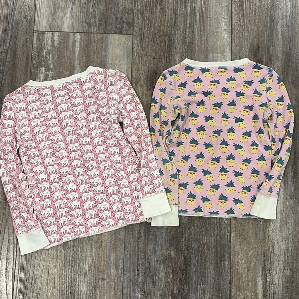Roberta Roller Rabbit Pink Elephant & Pink Pineapple Sleep Top lot size 4